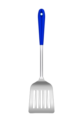 Cooking tools plastic realistic composition with isolated image of single kitchen utensil on blank background vector illustration