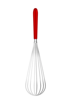 Cooking tools plastic realistic composition with isolated image of single kitchen utensil on blank background vector illustration