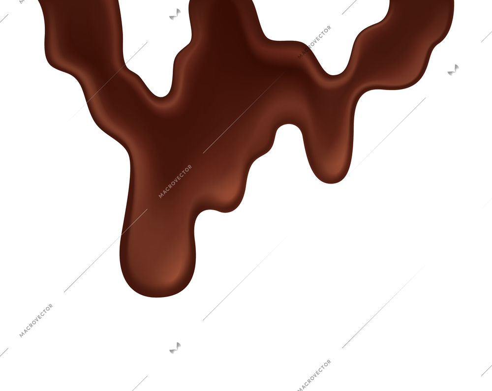 Blood splatters blots drips realistic composition with brown liquid on blank background vector illustration