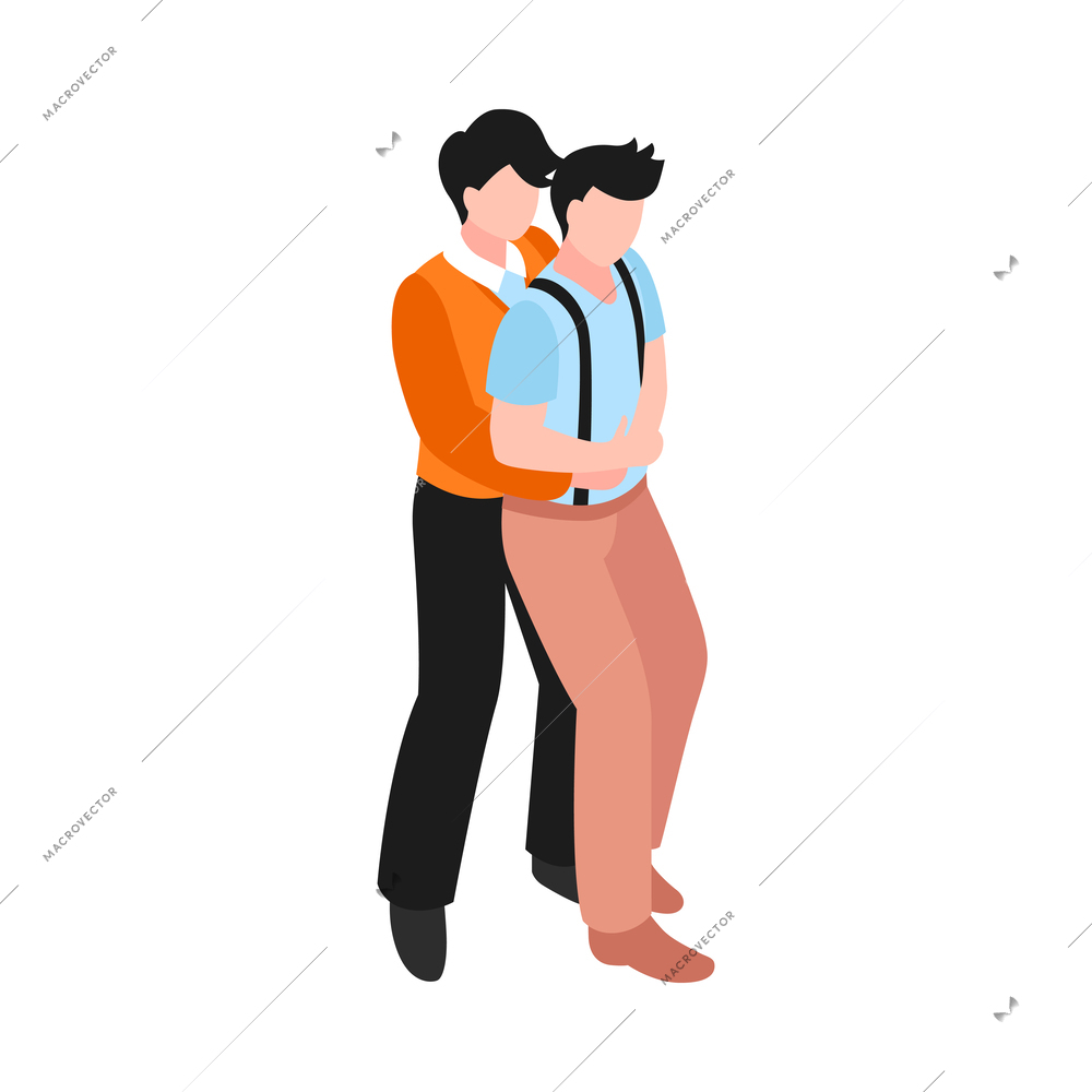 Isometric Sex Homosexual Lgbt Lesbian Gay Vector Illustration 103521 |  Macrovector