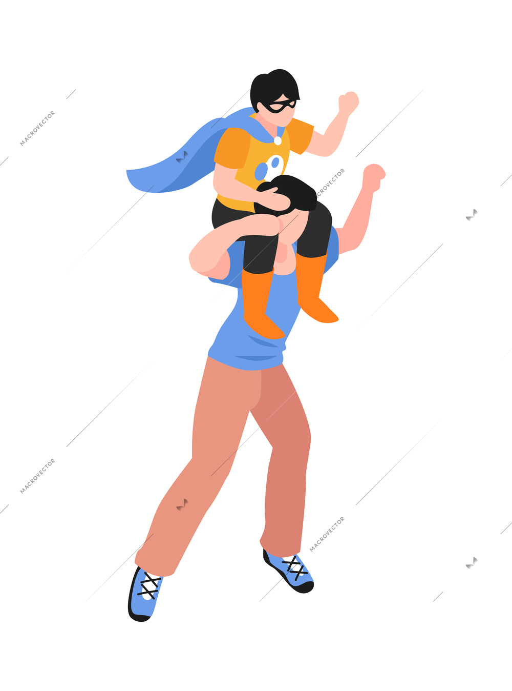 Isometric sex homosexual lgbt lesbian gay bisexual transgender family composition with human characters vector illustration