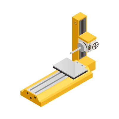 Industrial machinery composition with isolated icon of factory unit on blank background vector illustration