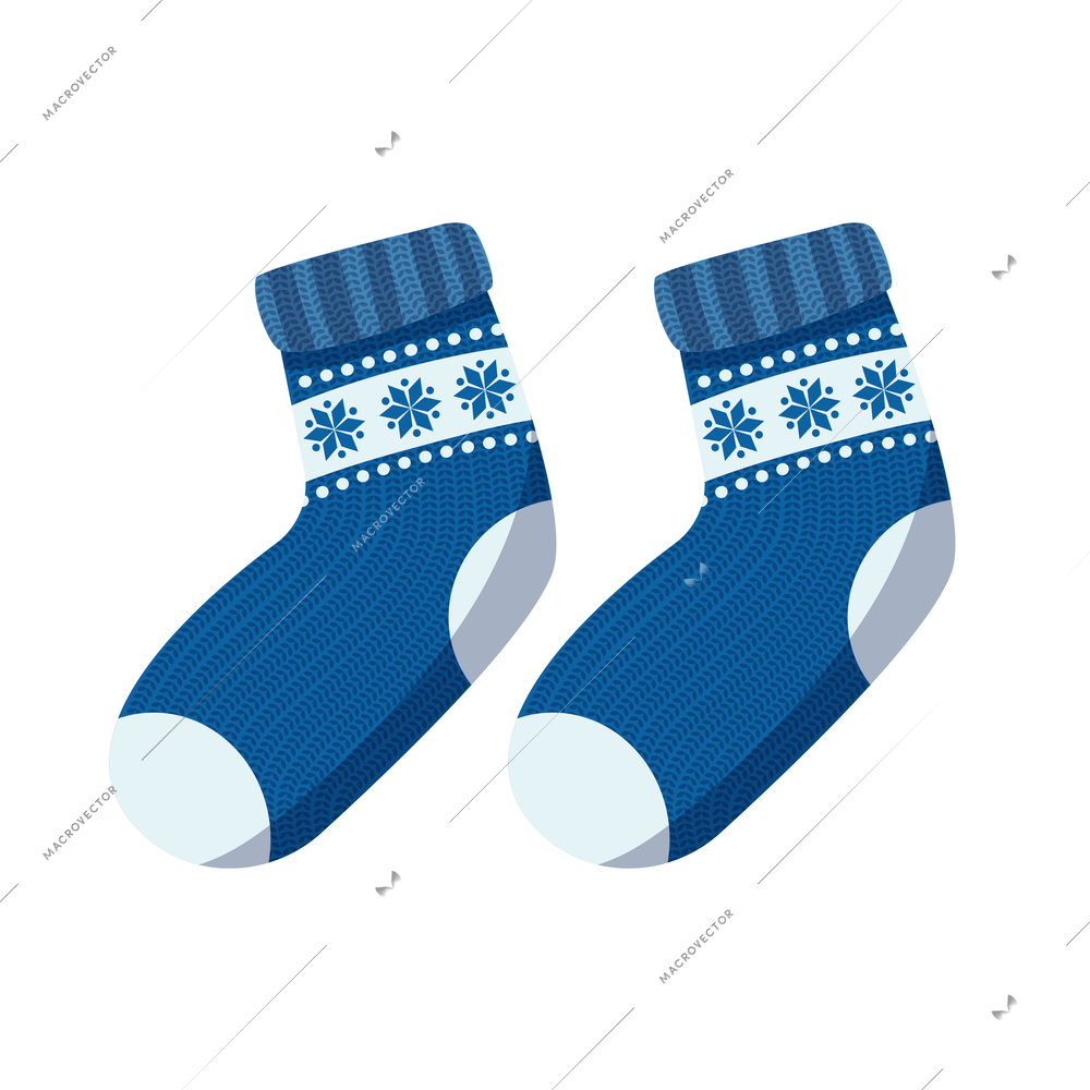 Seasonal winter clothes composition with isolated image of stylish warm clothing item on blank background vector illustration