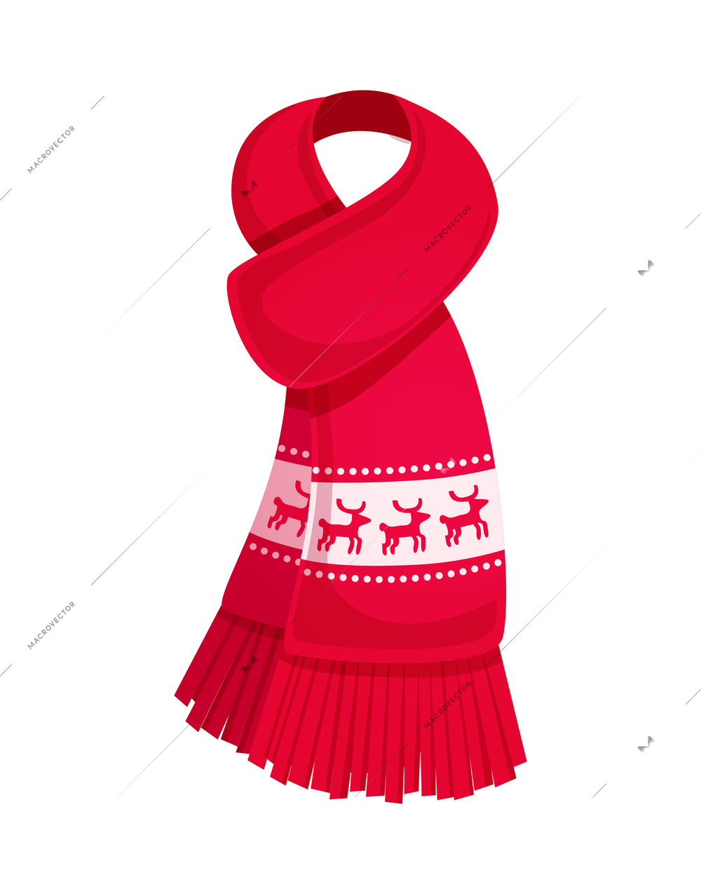 Seasonal winter clothes composition with isolated image of stylish warm clothing item on blank background vector illustration