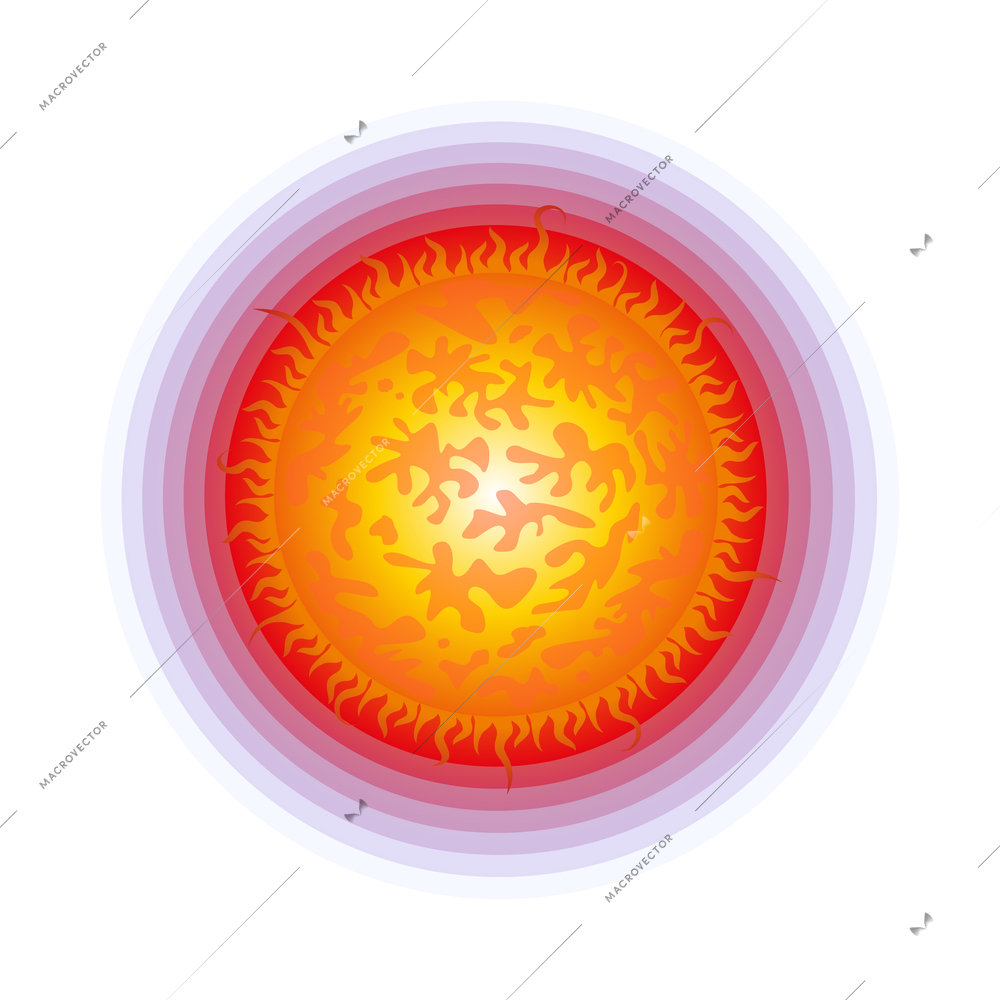 Astrophysics isometric composition with neon colored scientific icons on blank background vector illustration