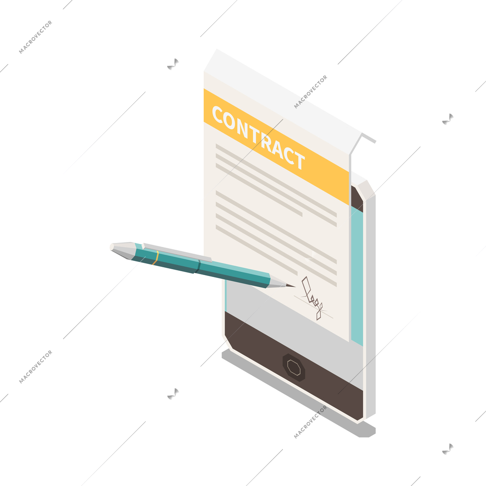 Business strategy isometric composition with isolated different elements and icons on the theme with abstract compositions vector illustration