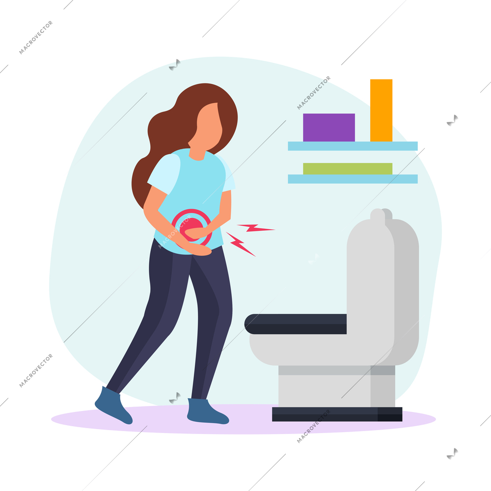 Diseases transmission ways composition with flat faceless human characters suffering from symptoms vector illustration