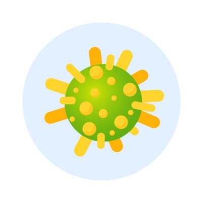 Microbiology laboratory bacteria virus isometric round composition with circle lab view of micro organisms vector illustration