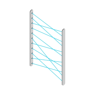 Security systems isometric icons composition with isolated image of safety equipment on blank background vector illustration