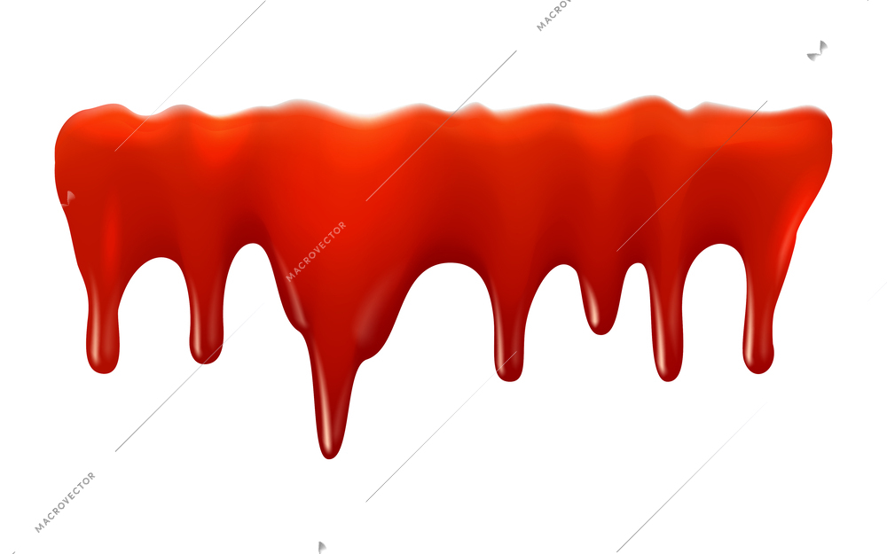 Realistic flowing tomato juice splash vector illustration