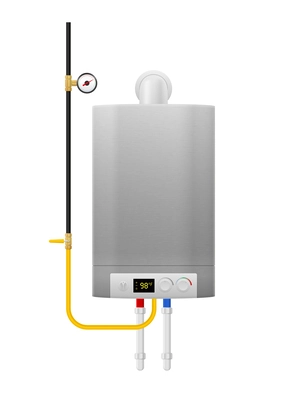 Realistic electric water boiler vector illustration