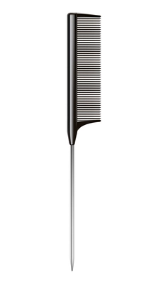 Hairdress tools realisic composition with isolated piece of barbers equipment on blank background vector illustration