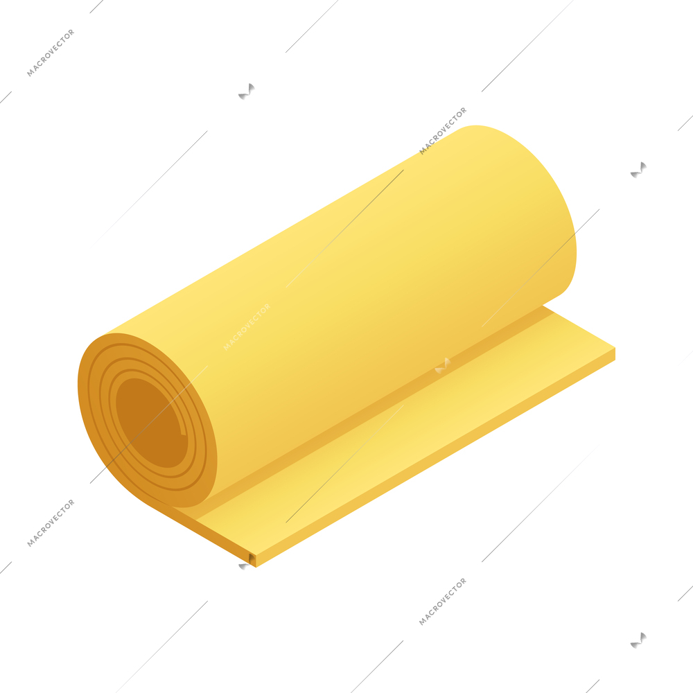 Construction materials isometric composition with hardware and building supplies on blank background vector illustration