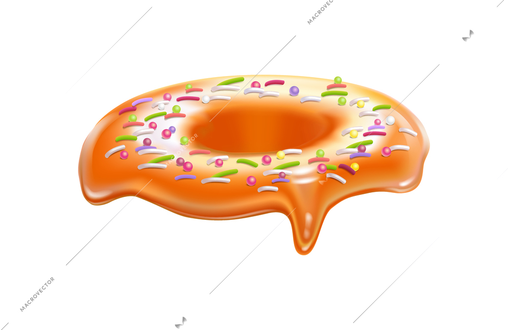 Biscuits donuts cookies frosting variations constructor realistic composition with isolated image of glaze topping vector illustration