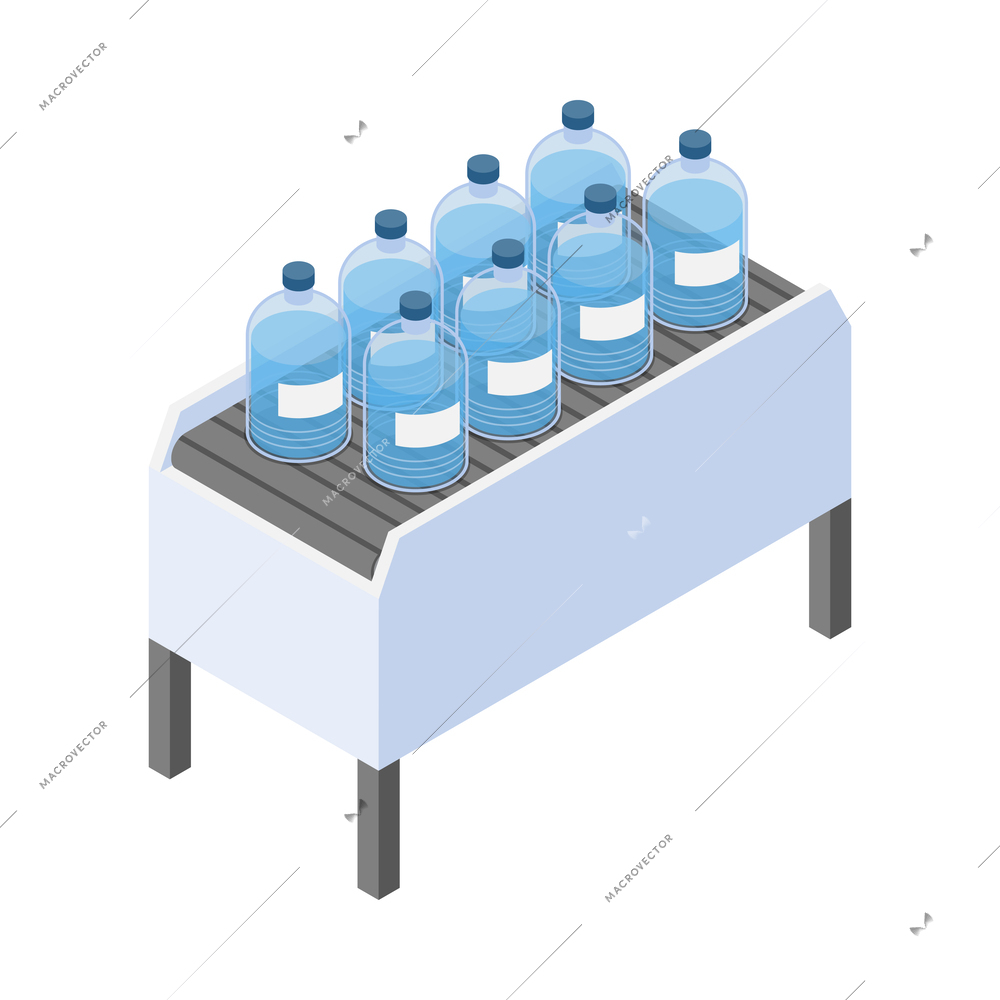 Water cleaning systems composition with view of purification equipment isolated on blank background vector illustration