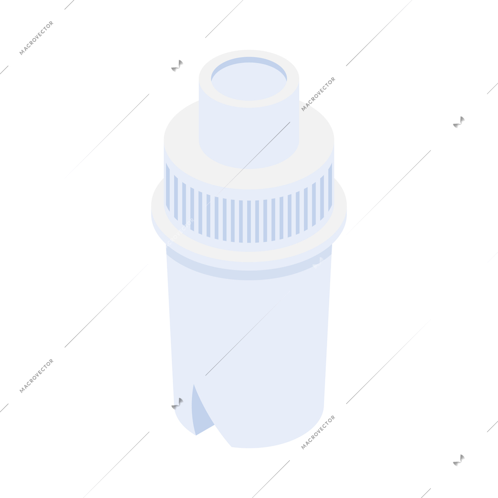 Water cleaning systems composition with view of purification equipment isolated on blank background vector illustration