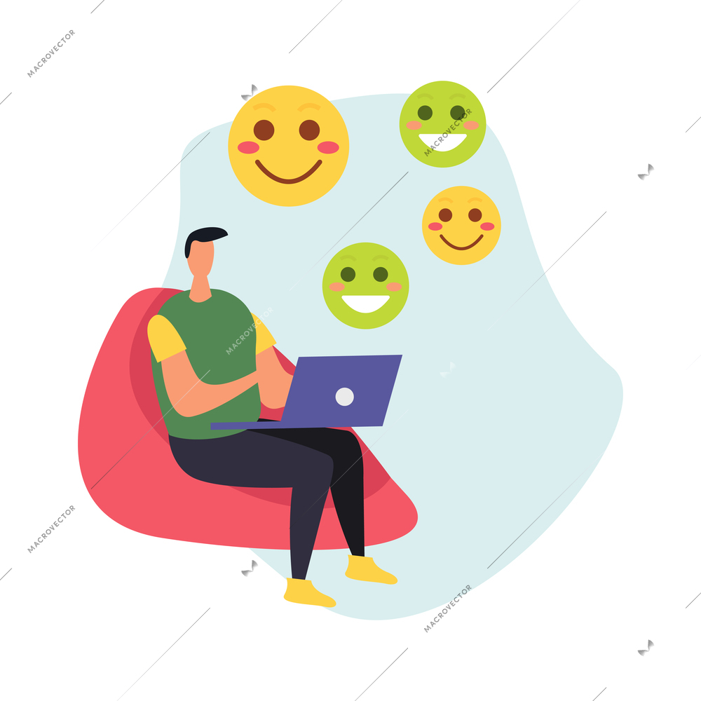 CRM customer relationship management flat composition with conceptual clients engagement icons gadgets and people vector illustration