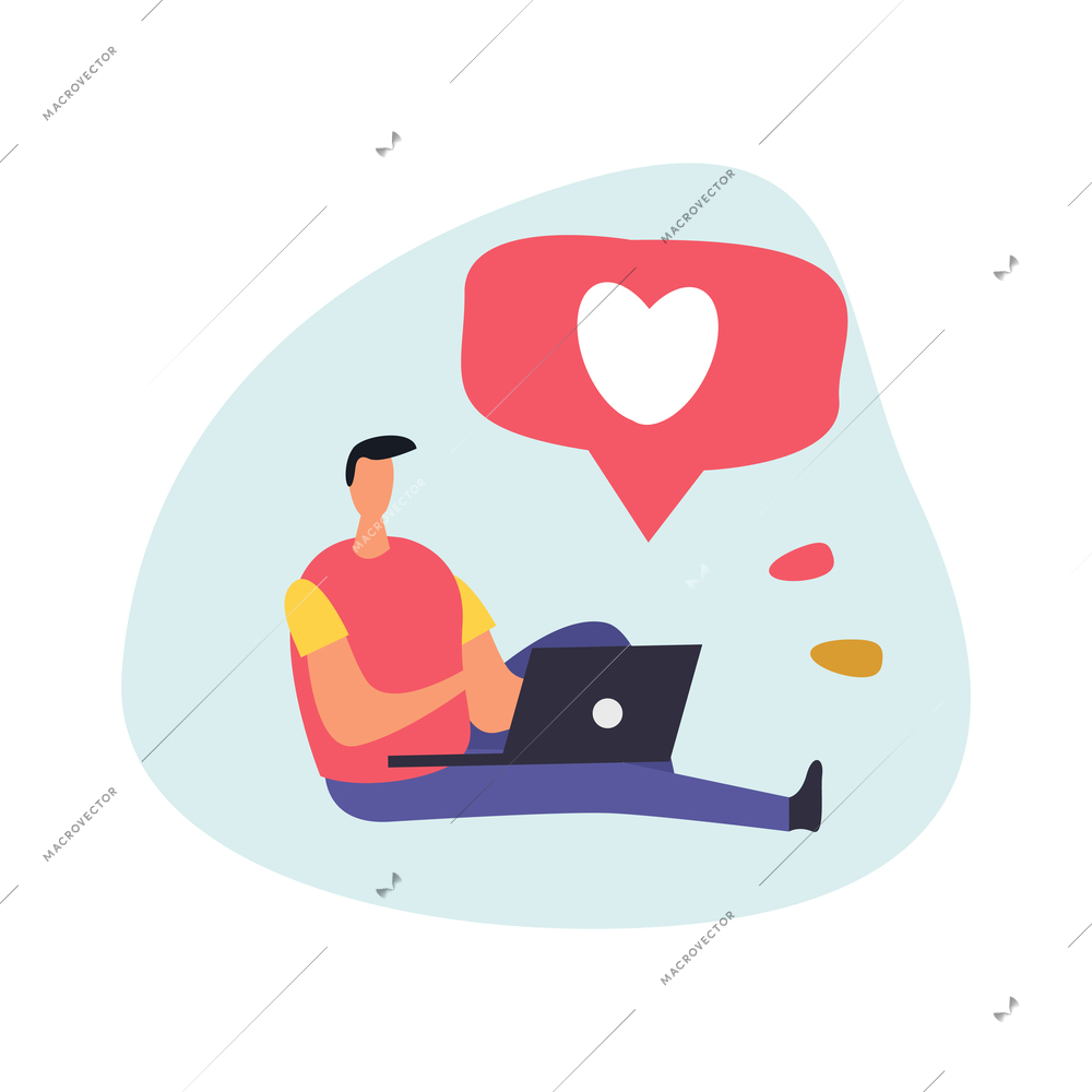 CRM customer relationship management flat composition with conceptual clients engagement icons gadgets and people vector illustration