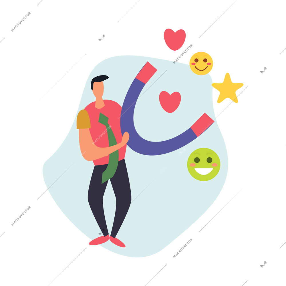 CRM customer relationship management flat composition with conceptual clients engagement icons gadgets and people vector illustration