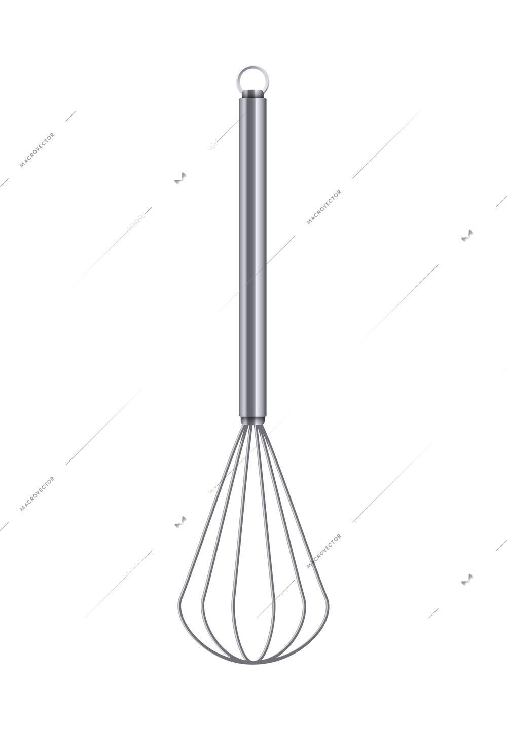 Realistic kitchenware cookware composition with isolated image of kitchen cooking utensil vector illustration