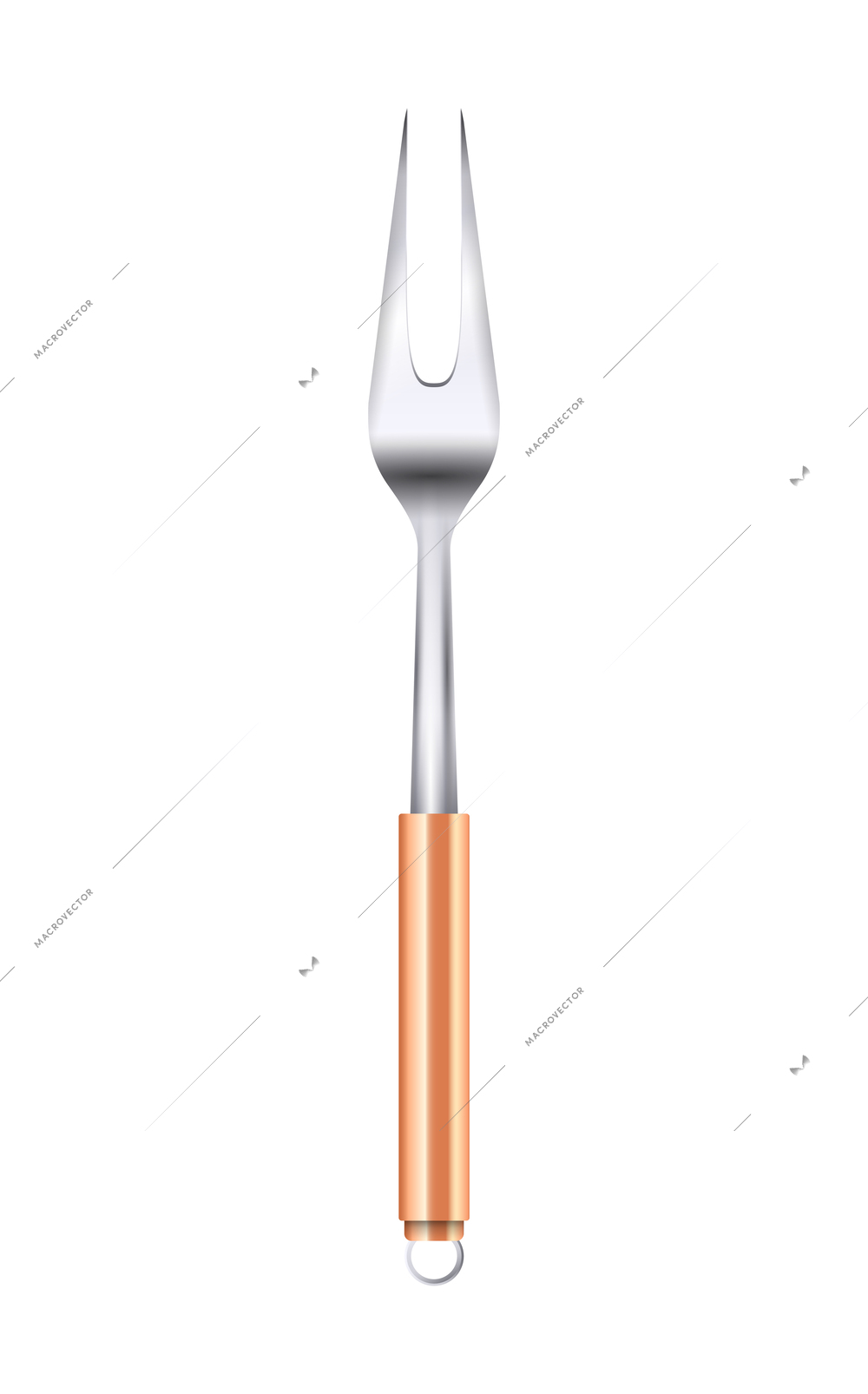Realistic kitchenware cookware composition with isolated image of kitchen cooking utensil vector illustration