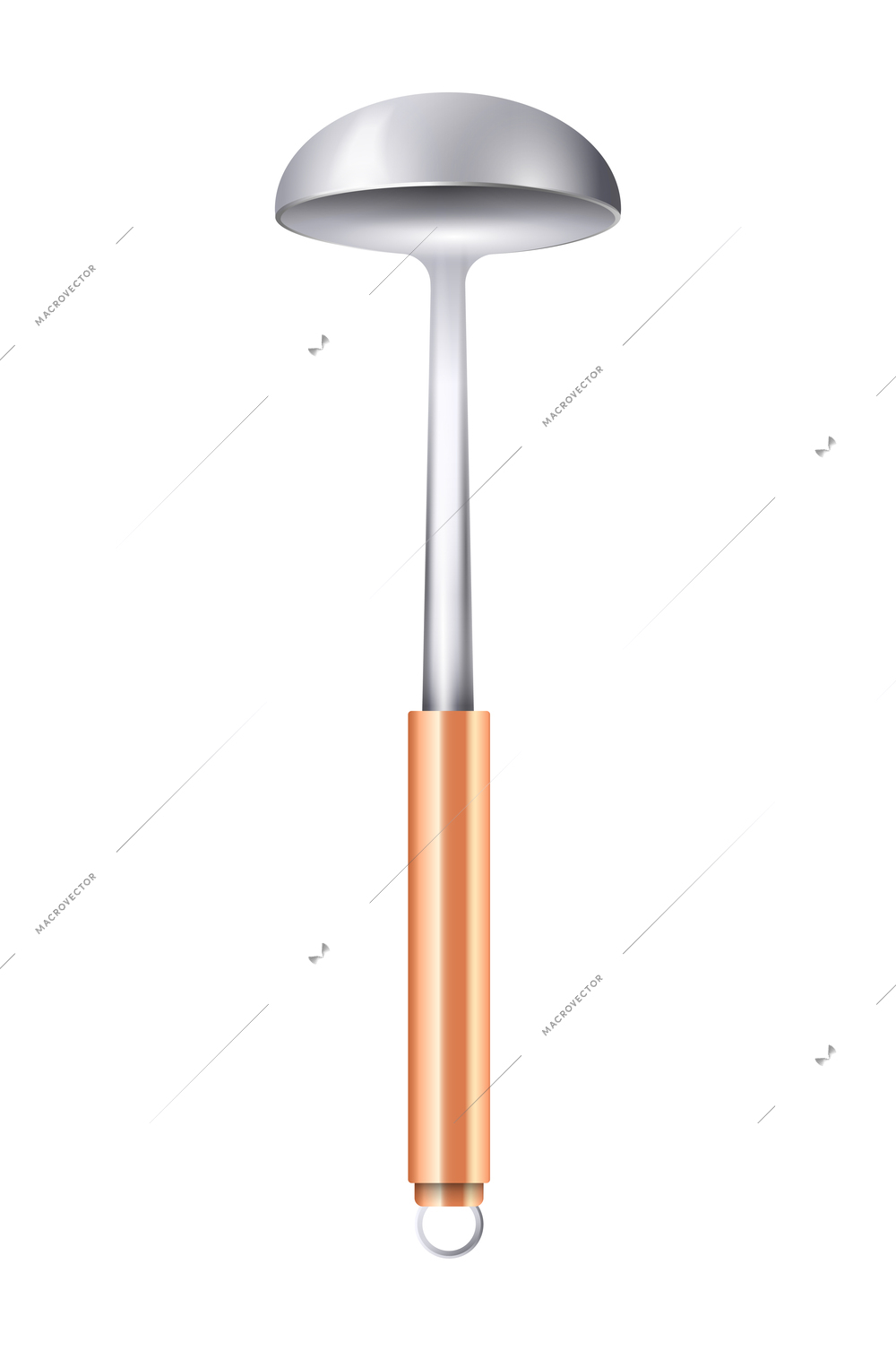 Realistic kitchenware cookware composition with isolated image of kitchen cooking utensil vector illustration