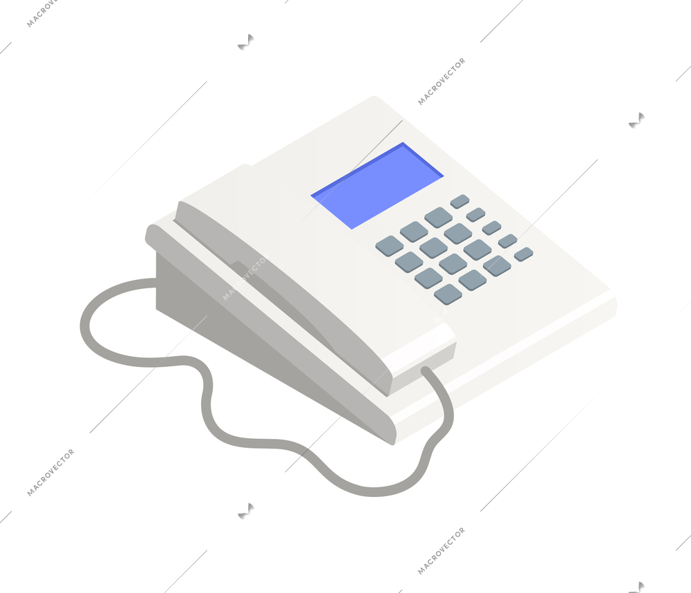 Accounting isometric composition with isolated financial concept icons on blank background vector illustration