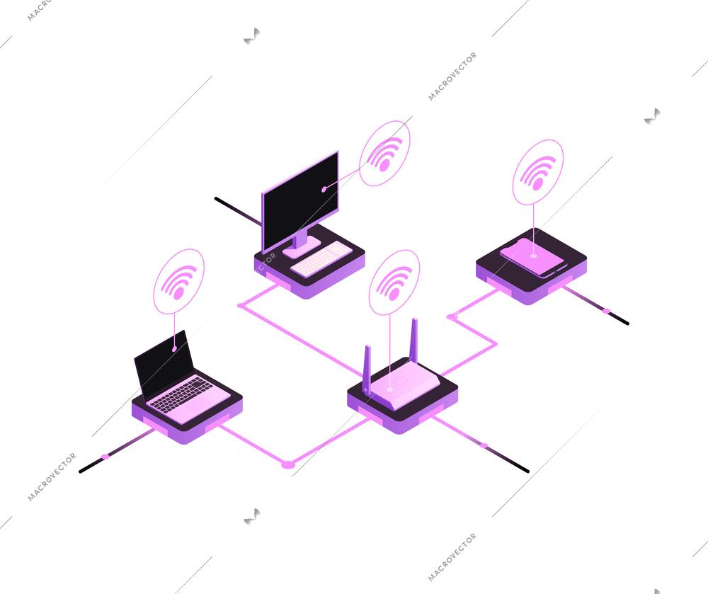 Global network internet data transfer technology glow composition with neon icon of infrastructure vector illustration