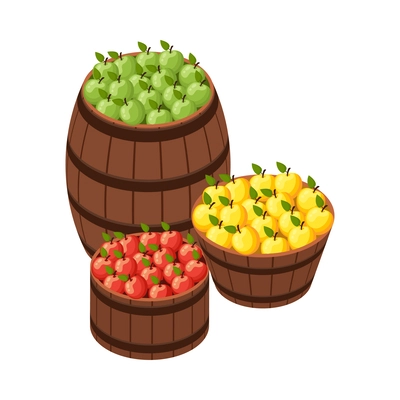 Farmer local grown market composition with fresh food products sale on blank background vector illustration