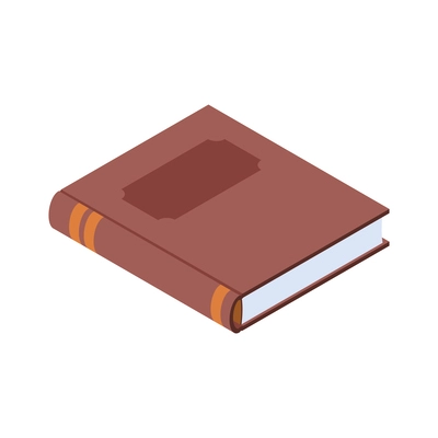 Reading and library isometric composition with reading information icons on blank background vector illustration