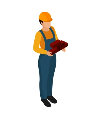 Professions isometric people composition with isolated faceless human character in appropriate uniform vector illustration