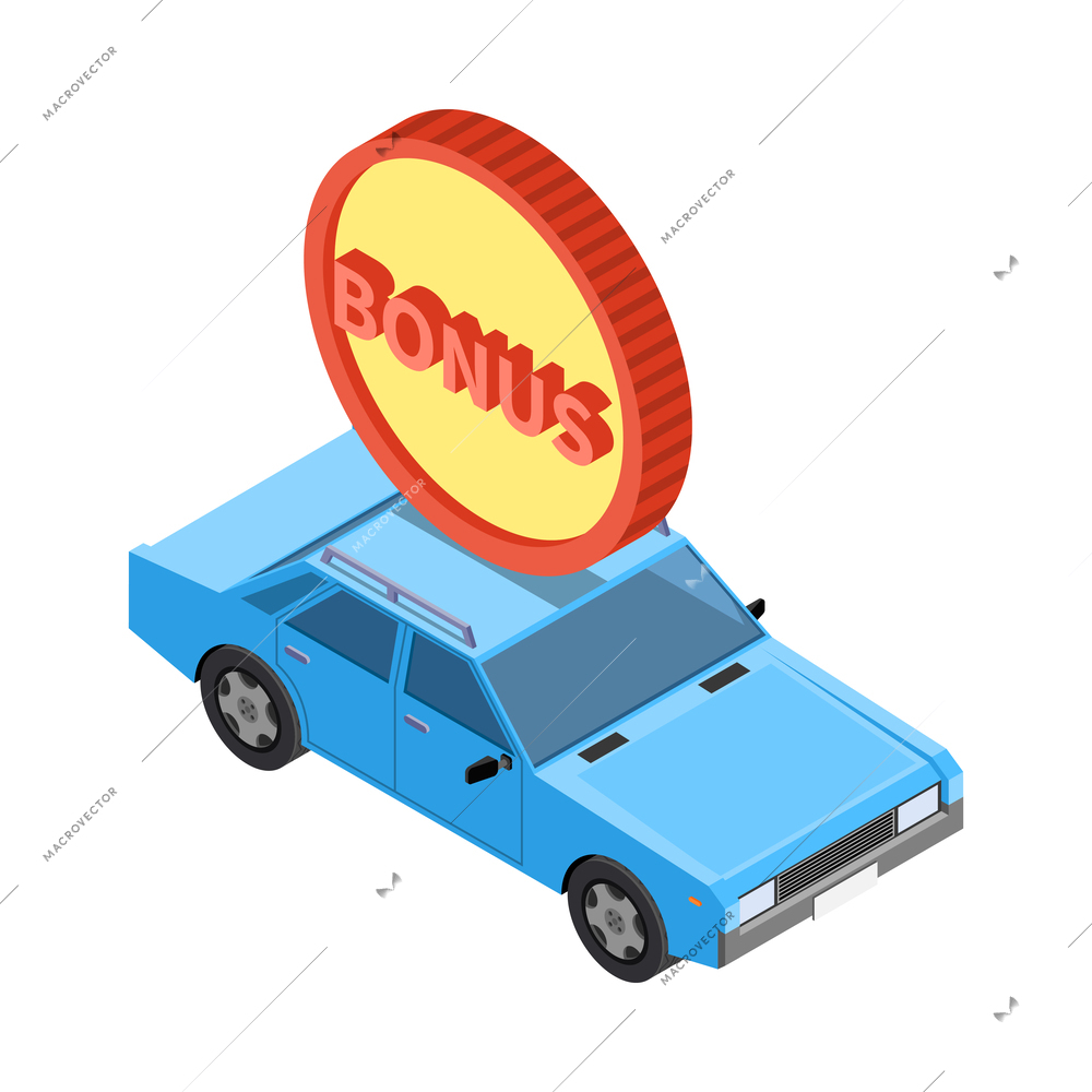 Carsharing carpooling ridesharing isometric composition with conceptual icons and human characters vector illustration