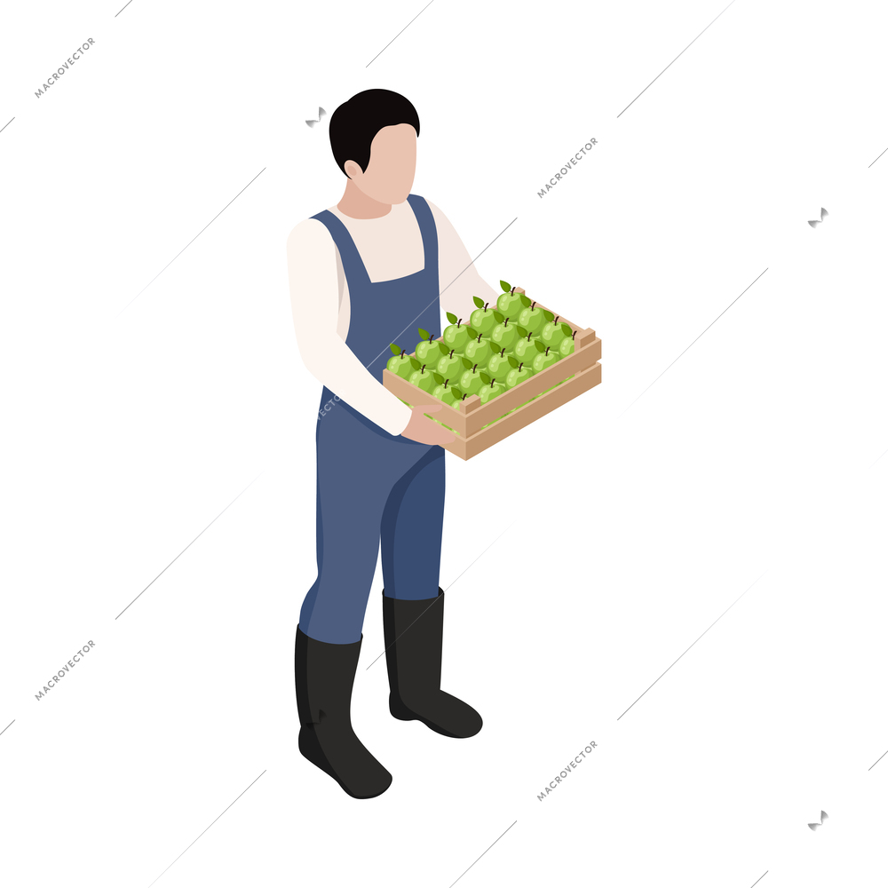 Farmer local grown market composition with fresh food products sale on blank background vector illustration