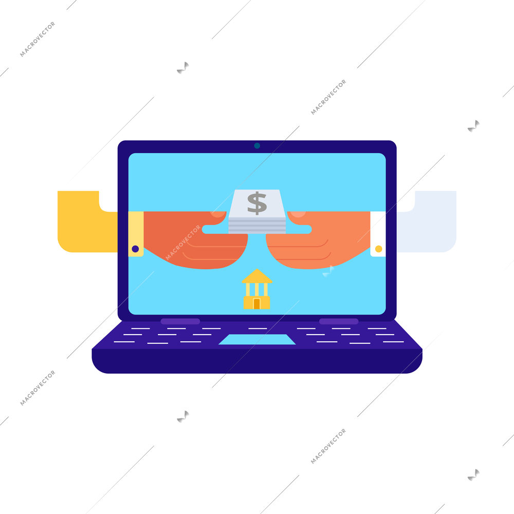 Finance payment money composition of conceptual online payments transactions cloud savings icons and people vector illustration