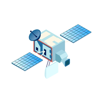 Isometric forecasters meteorological weather center composition on blank background vector illustration