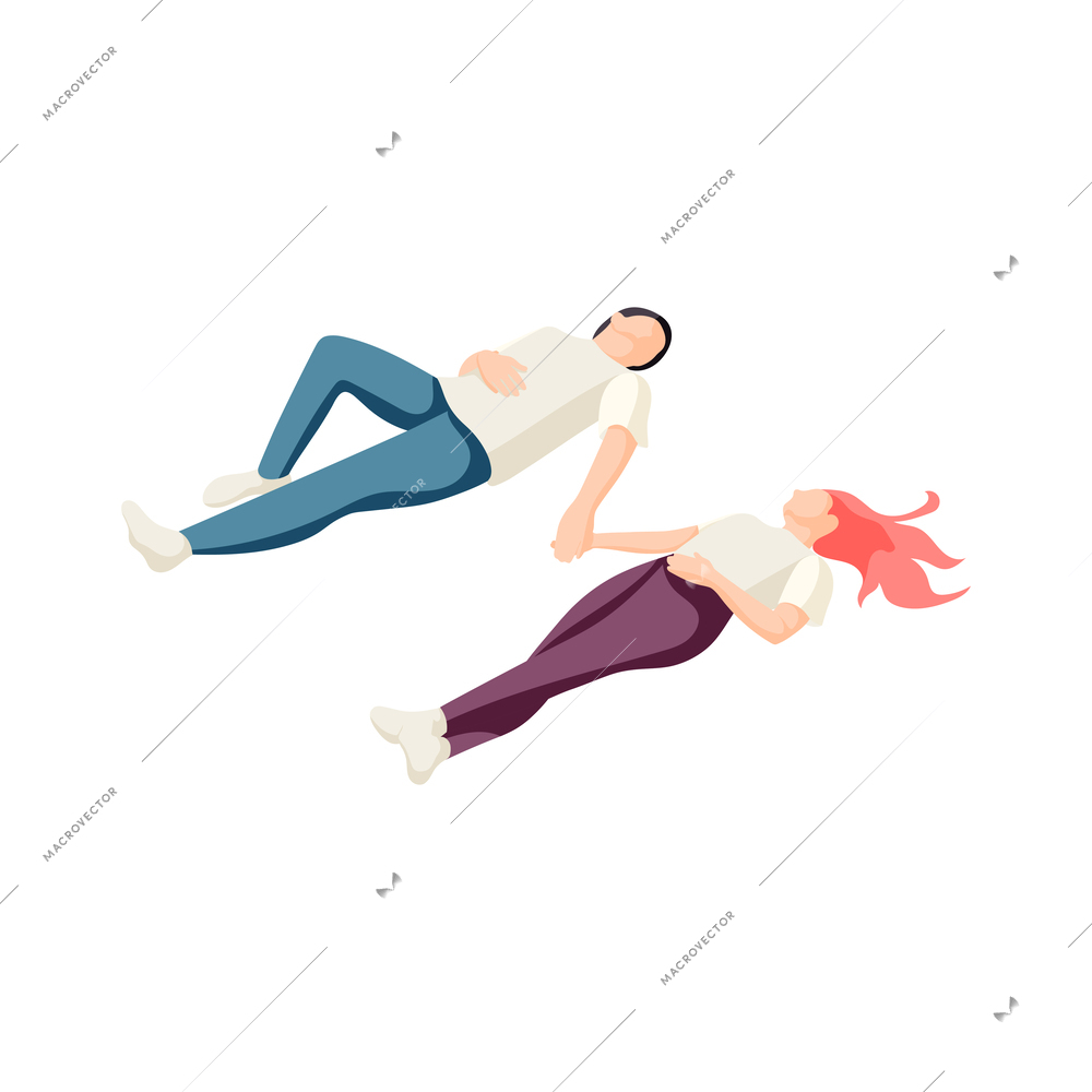 Happy people isometric icons composition with faceless human characters on blank background vector illustration