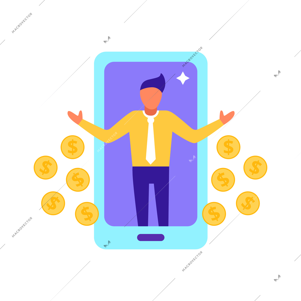Finance payment money composition of conceptual online payments transactions cloud savings icons and people vector illustration