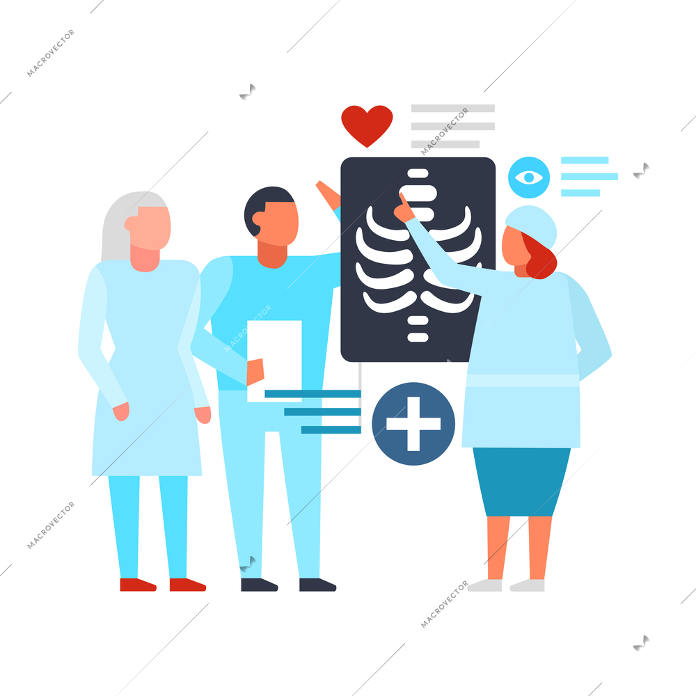 Digital online medicine composition of conceptual icons pictograms with gadgets and people vector illustration