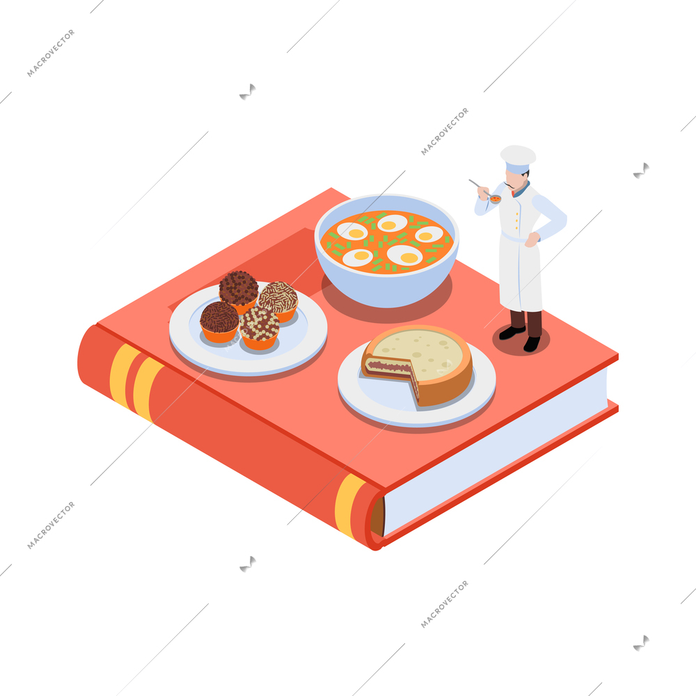 Reading and library isometric composition with reading information icons on blank background vector illustration