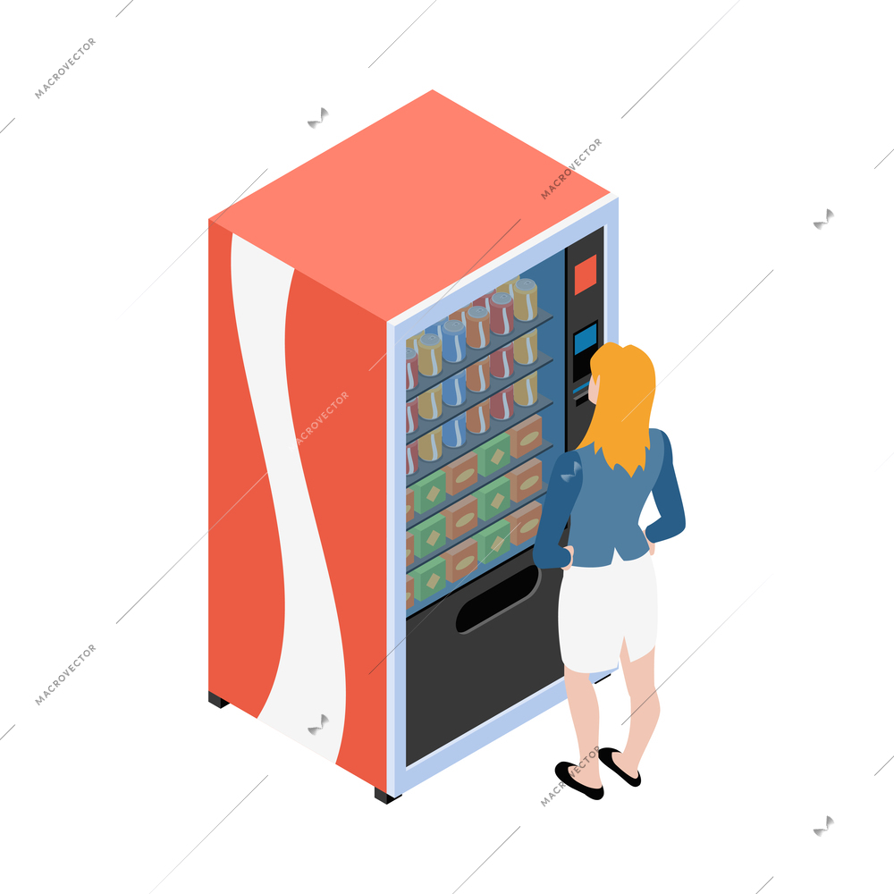 Gas station isometric composition with isolated view of fuel filling station infrastructure element vector illustration