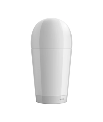 Blank deodorant bottle mockup on white background realistic vector illustration