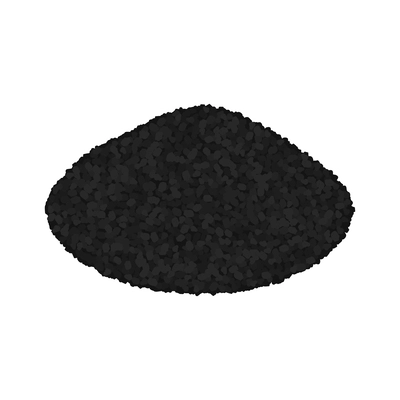 Isometric pile of coal on white background vector illustration