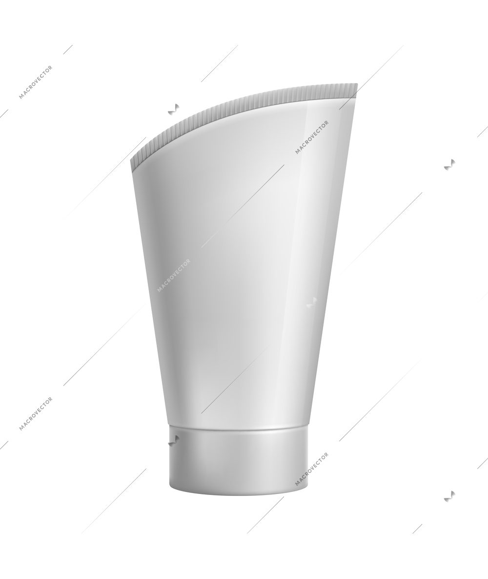 Realistic blank deodorant bottle mockup vector illustration