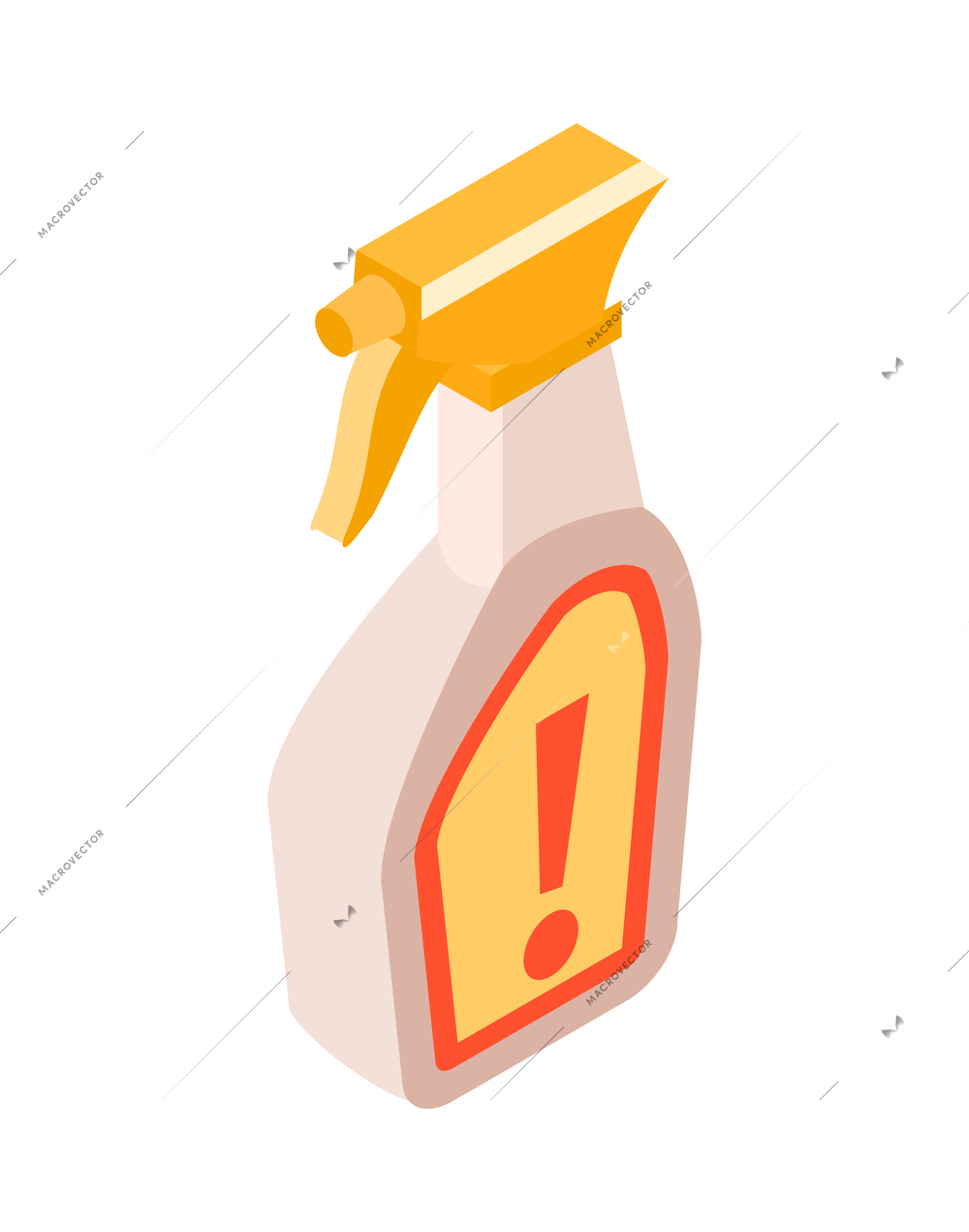 Spray bottle of insecticide isometric icon vector illustration
