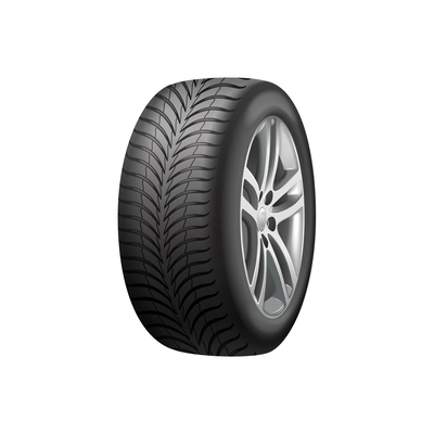 New shiny tyred wheel realistic vector illustration