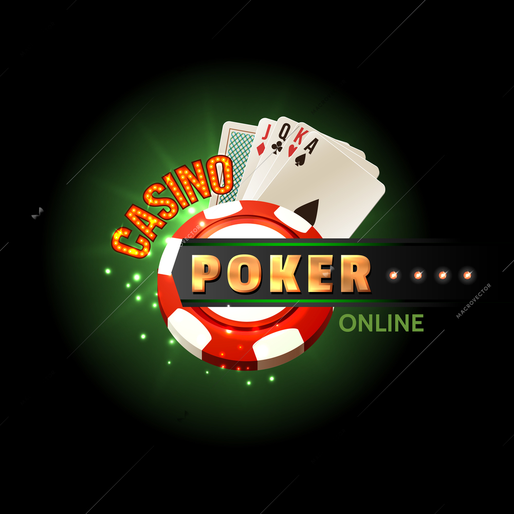 Casino online poker traditional cards set for safe gambling getting cash money internet design poster vector illustration