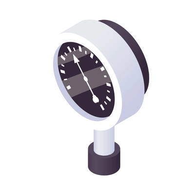 Isometric gauge icon on white background 3d vector illustration