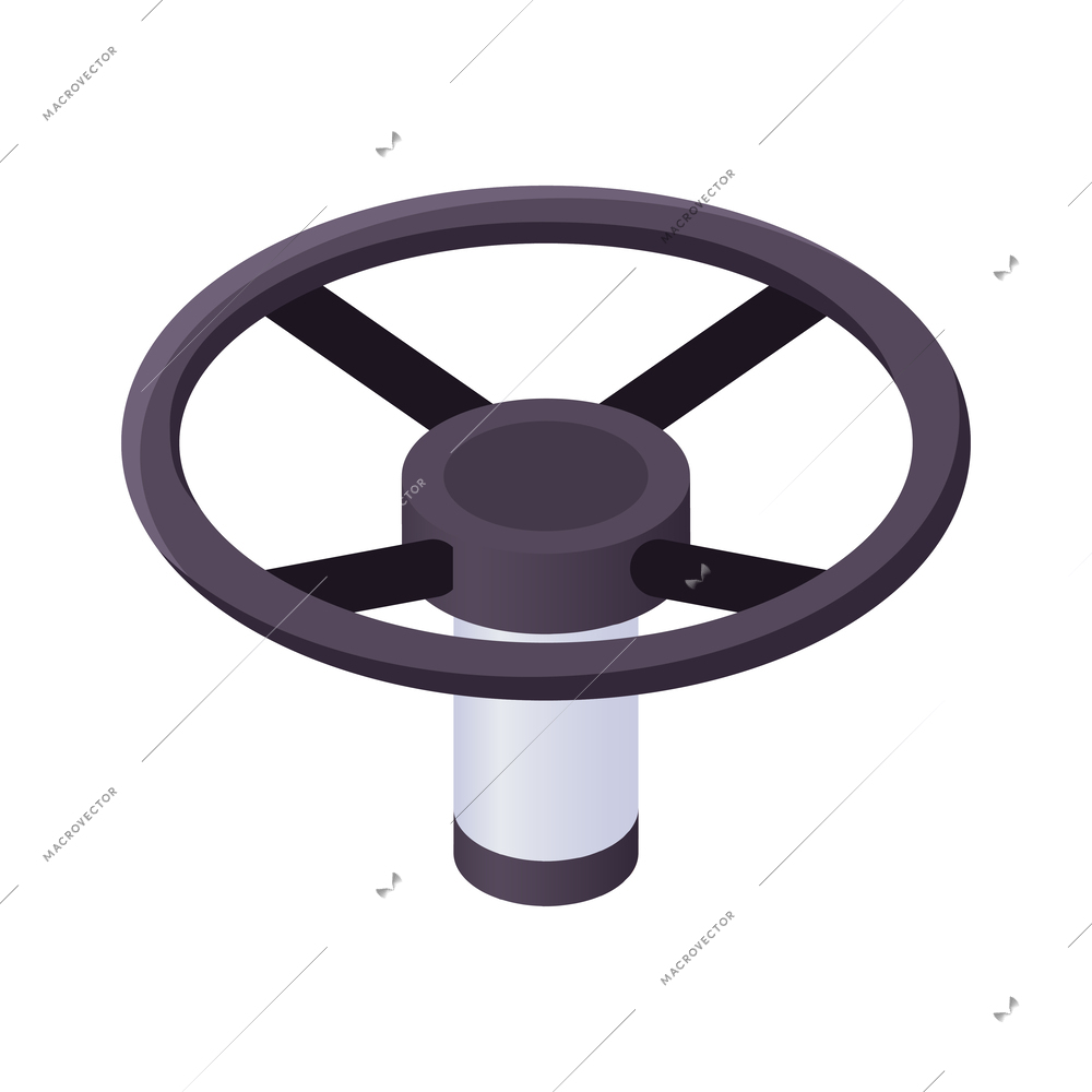 Valve isometric icon 3d vector illustration