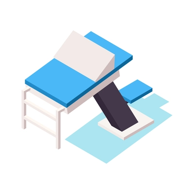 Swimming pool diving platform isometric icon 3d vector illustration