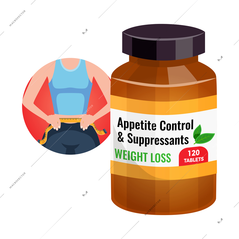 Biological active additives composition with isolated image of medical supplies on blank background vector illustration